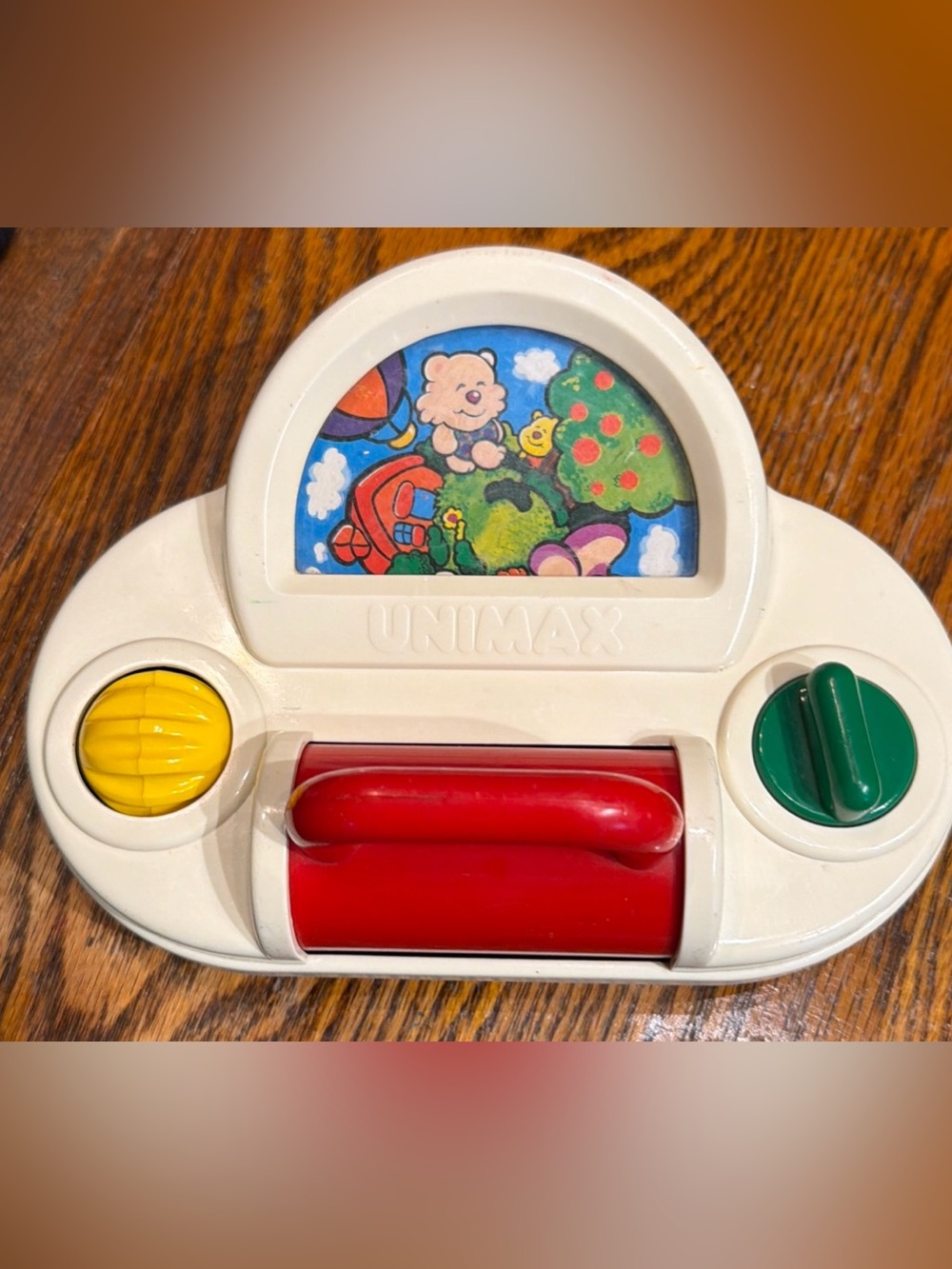 Vintage 1989 Unimax Activity Baby Toy w/Suction Back